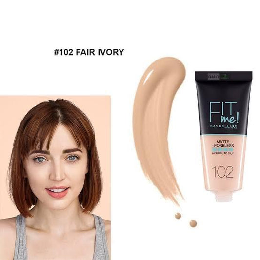 Fit Me Foundation - 102 Fair Ivory