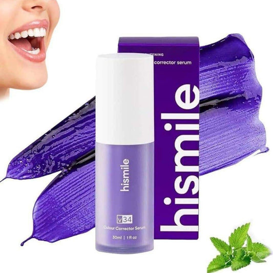 Teeth Whitening V34 Colour Corrector Serum - 30ml Purple Toothpaste - 1 Pcs
