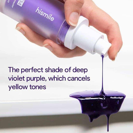 Teeth Whitening V34 Colour Corrector Serum - 30ml Purple Toothpaste - 1 Pcs